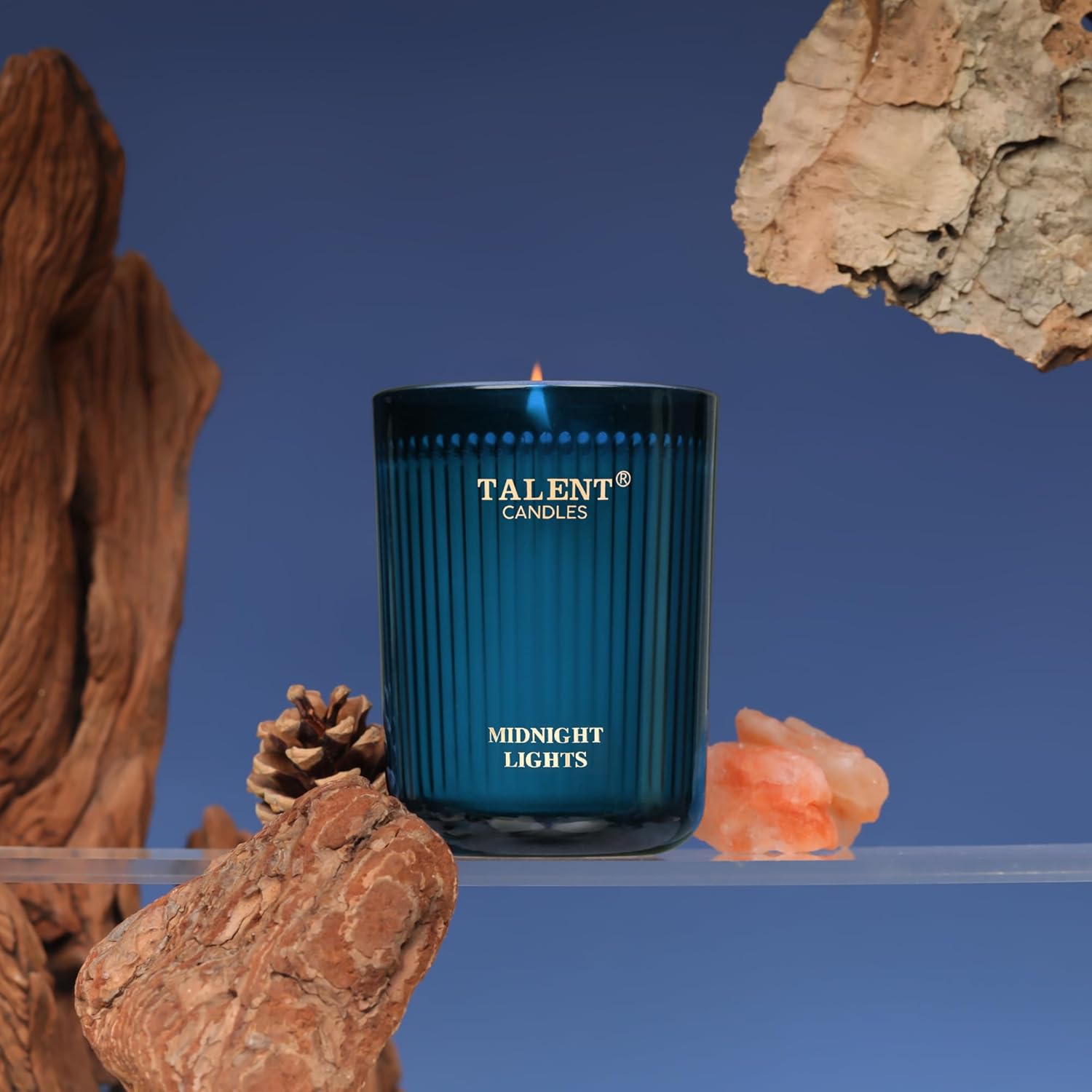 Jar Candles for Home Scented, Aromatherapy Candles Gifts for Women & Men, Natural Soy Candle, 8.4oz Traditional Style, Midnight Lights - Image 5