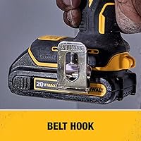 Vista 5 de DEWALT ATOMIC 20V MAX* Impact Driver, Cordless, Compact, 1/4-Inch, Tool Only (DCF809B)