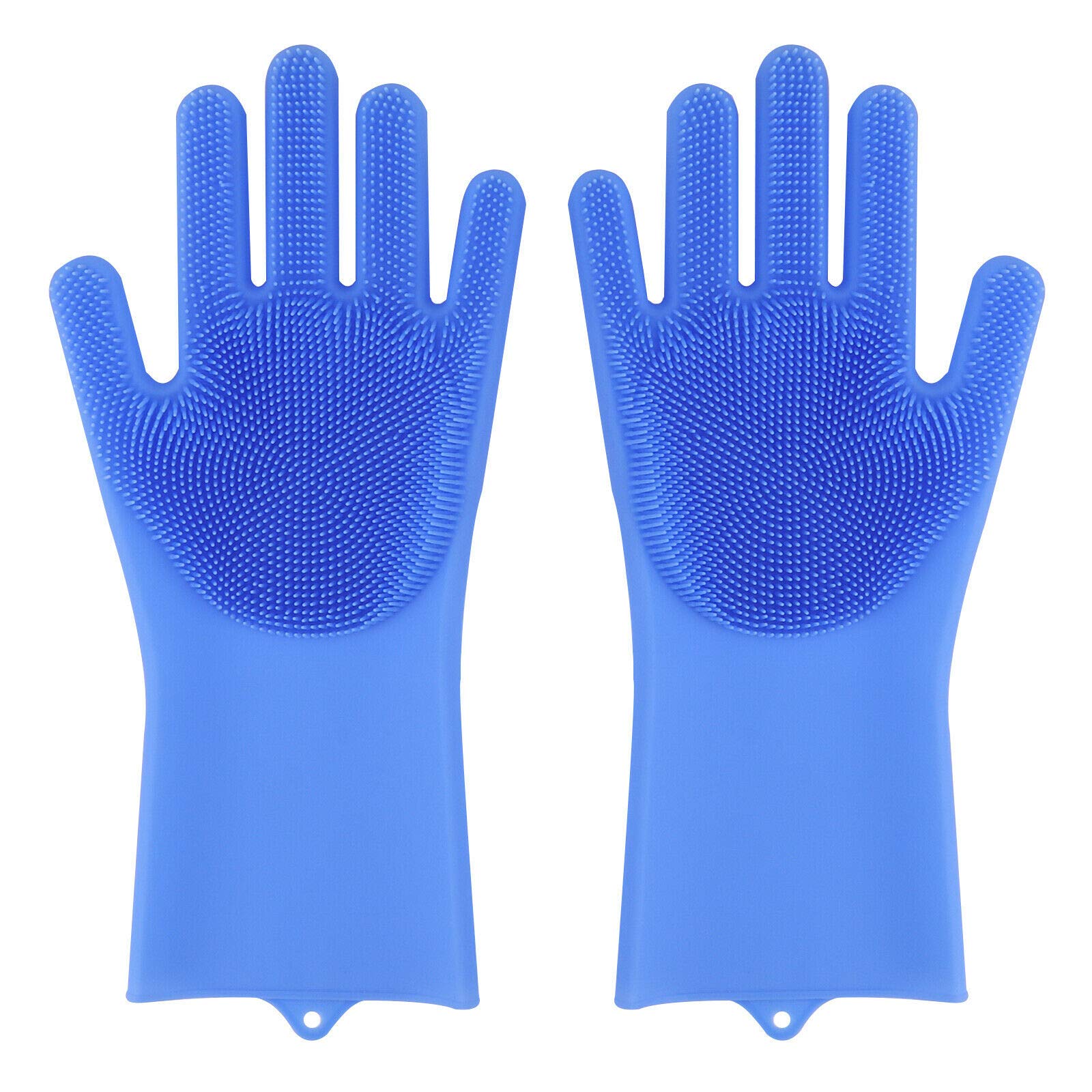 HoitoDeals 1 Pair Magic Silicone Rubber Gloves For Dish Washing Kitchen Cleaning Scrubber Gloves