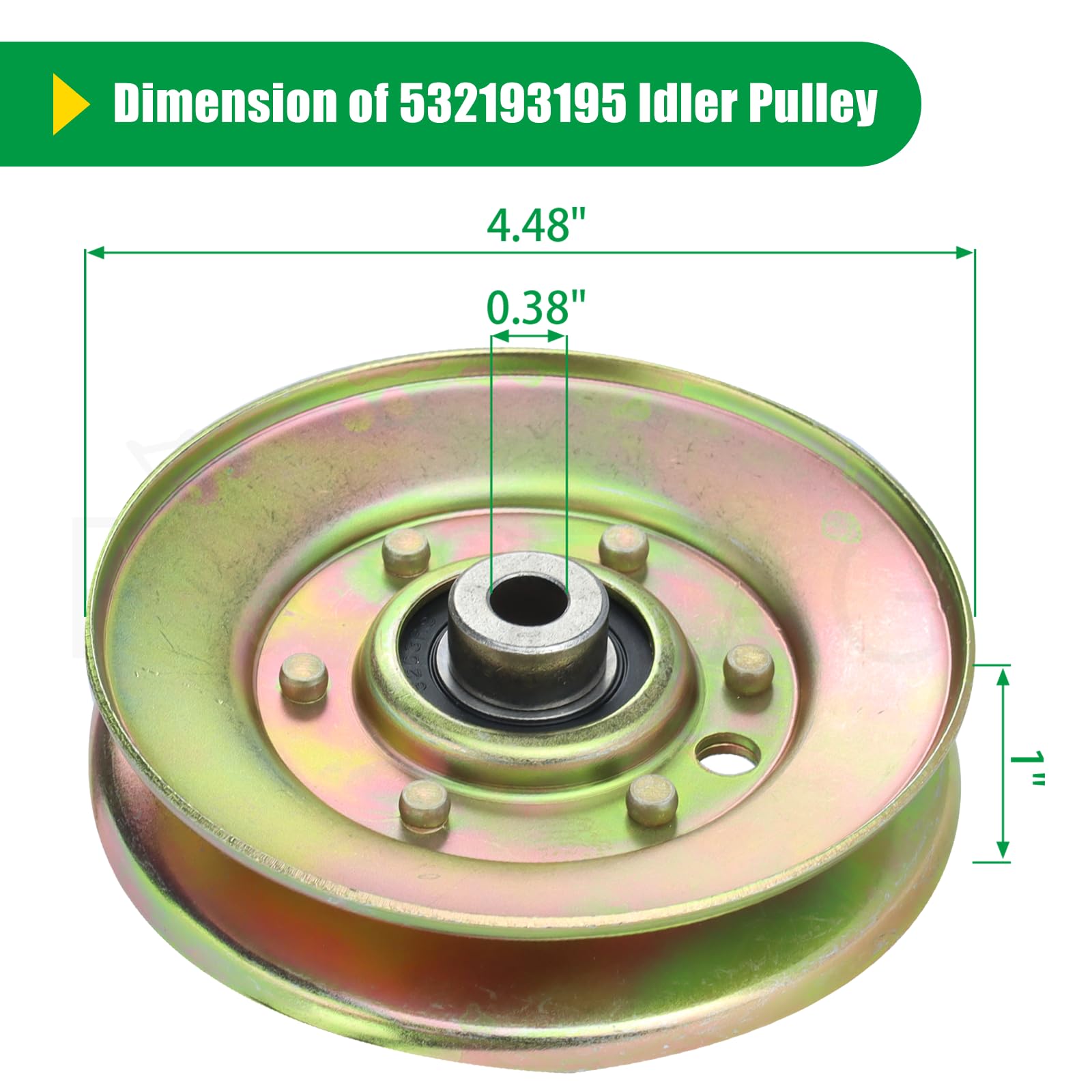 Amazon.com : POSFLAG 189993 Idler Pulley Craftsman Replaces 189993