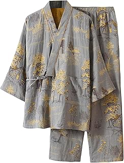 Pyjama 46 cm Kimono japonais Hanboki Loungewear Jacquard cravate ample Home Ensemble peignoir pour femme