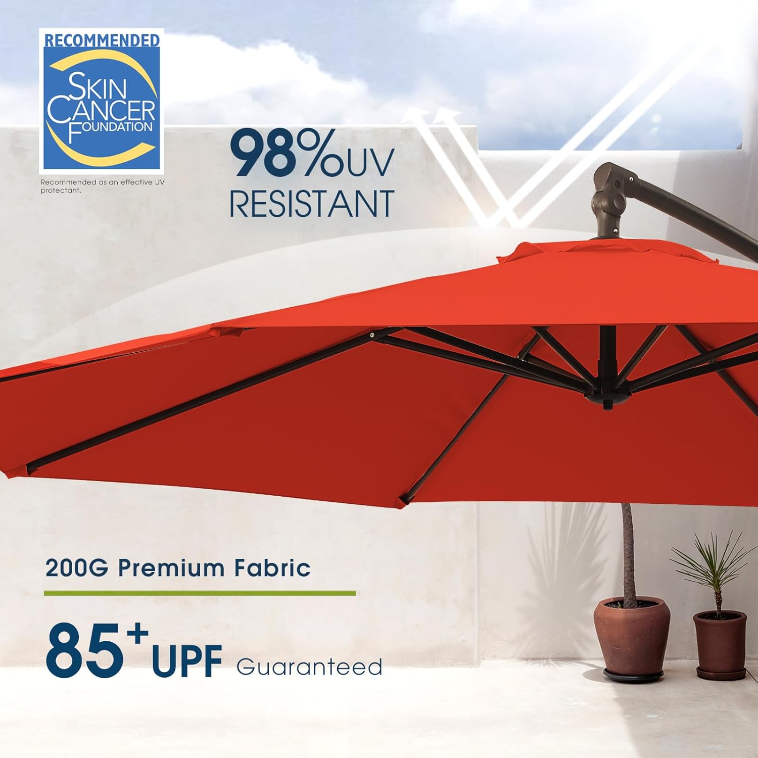 Stay Cool in Style: Review of the wikiwiki 10ft Patio Umbrella with Base