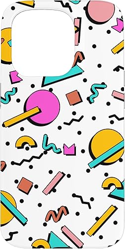 iPhone 15 Pro Vintage Geometría Forma Patrón Retro 80s 90's Nostalgia Case