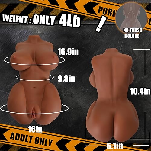 Miniatura 6 de Muñeca sexual masculina de 4 libras, juguetes sexuales masculinos con grandes tetas a tope, masturbador masculino realista, juguete sexual para