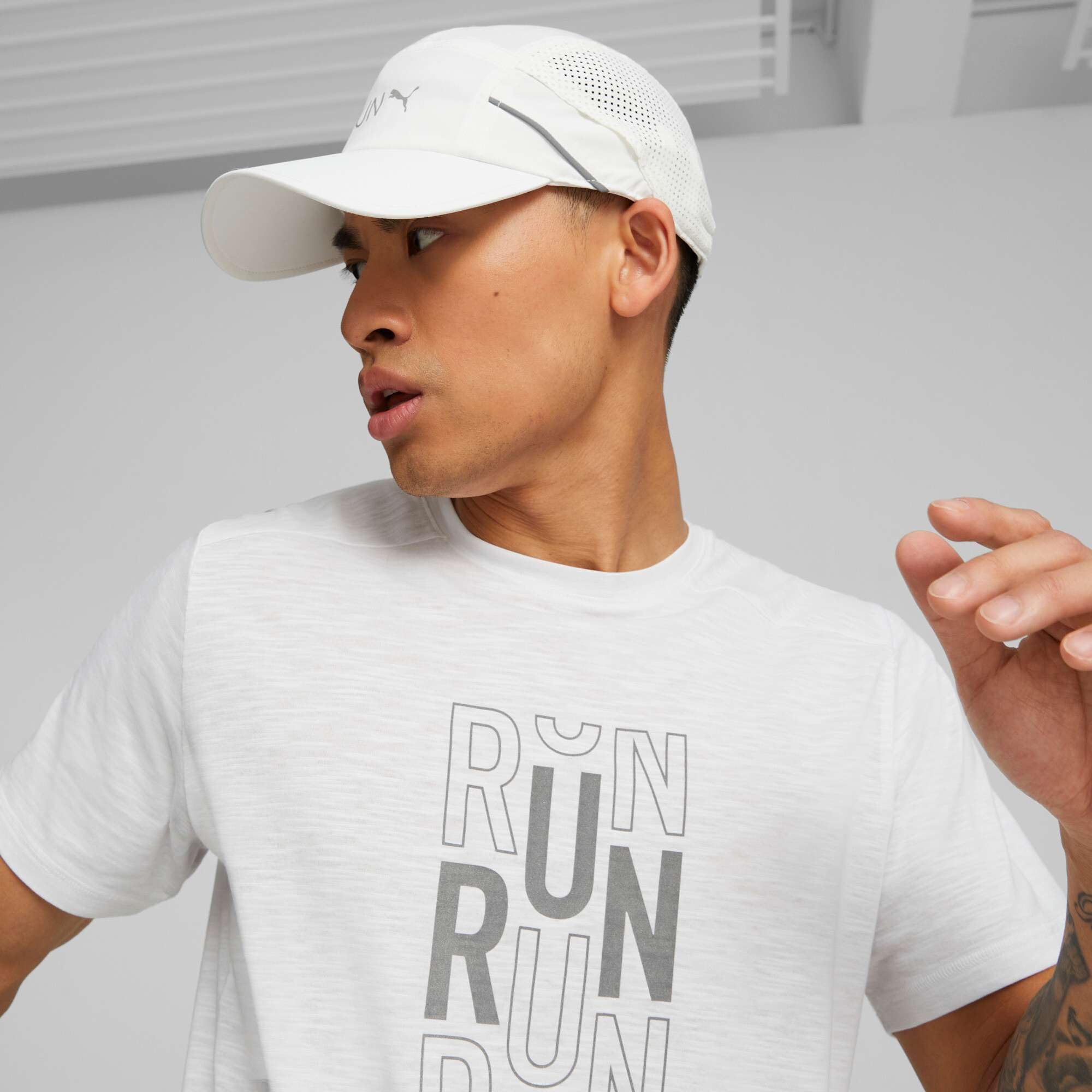 PUMA Unisex-Adult, Lightweight Runner Cap, White, (2408002) 4