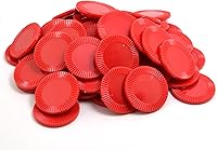 Vista 20 de Smartdealspro 64pcs 1.260 in/1.26 pulgadas plástico opaco aprendizaje contadores discos mini fichas de póquer fichas de juego con caja