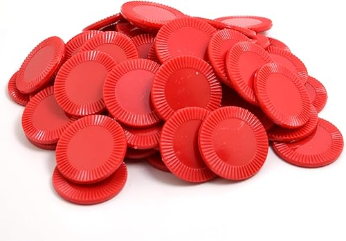 Miniatura 20 de Smartdealspro 64pcs 1.260 in/1.26 pulgadas plástico opaco aprendizaje contadores discos mini fichas de póquer fichas de juego con caja