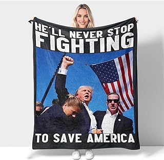 Ytuhloe Trump Blanket 2024 Take American Back Fight New Flannel Plush Throw Sofa Blankets Bed Fit Couch Living Room Blanket
