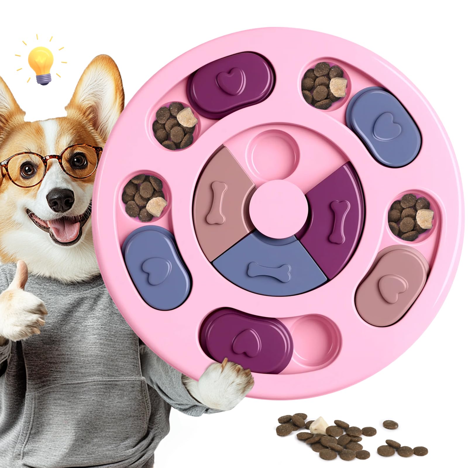 Giochi per cani, Addestramento del QI,Giocattolo per Snack per Cuccioli | Giocattolo di Intelligenza per Cani, Giochi per cani Lavabile,Giochi interattivi per cani,Giocattolo per Cuccioli e Gatti