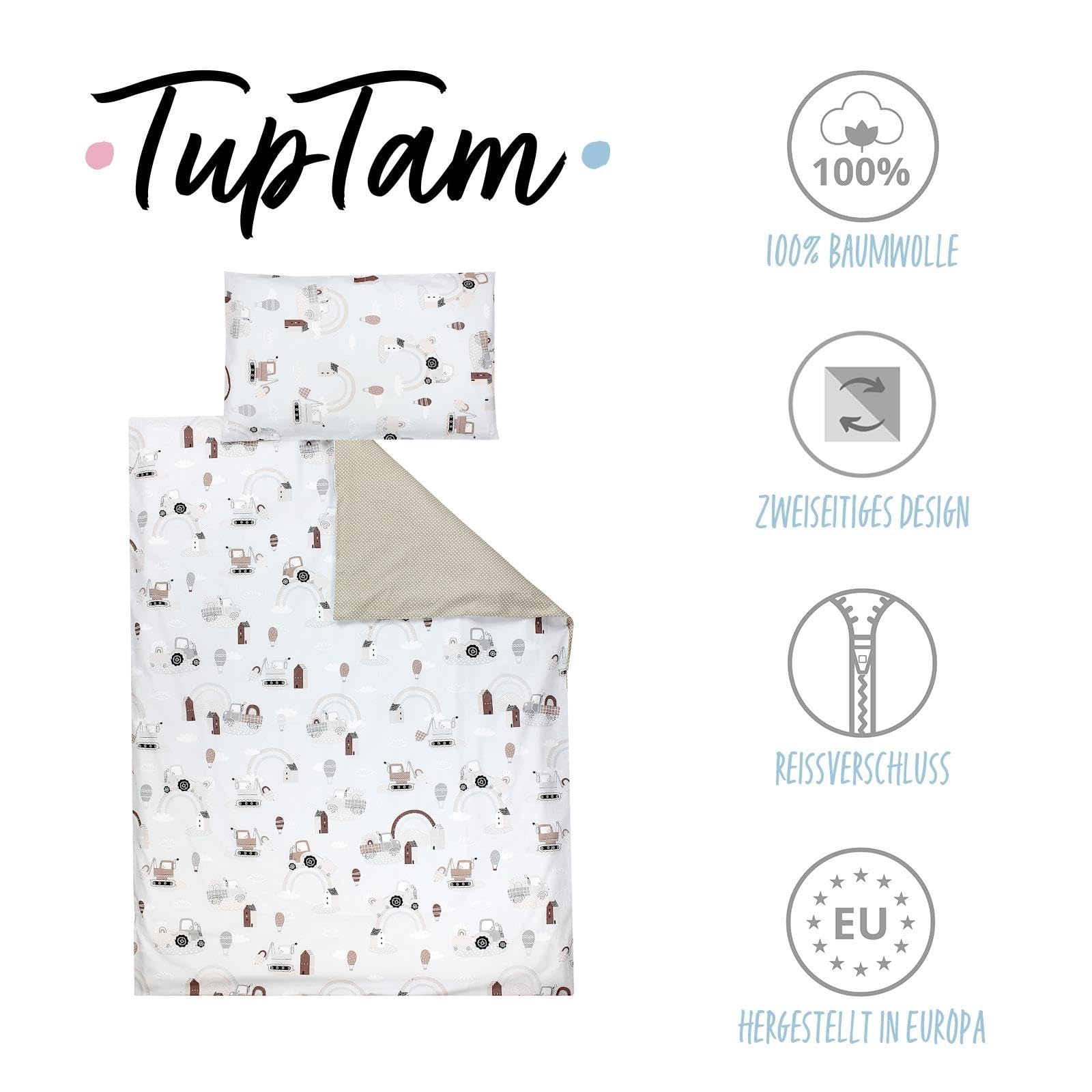 TupTam Juego de Ropa de Cama para Niños, de 2 Piezas., Conejo/Rosa/Lunares, 120x90 cm — view 175