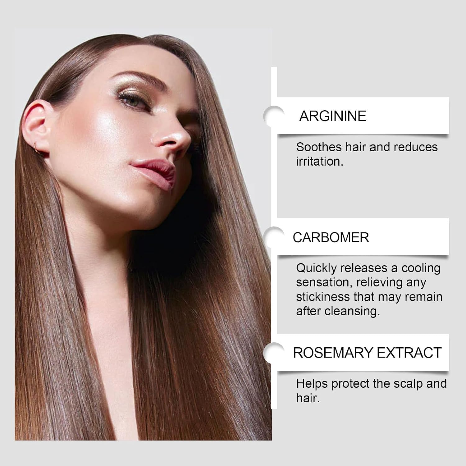 Spray per capelli al rosmarino e acqua di riso 200 ml, rinforza i capelli secchi e crespi, lenisce le ciocche, adatto alla cura quotidiana.