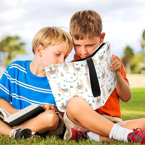 Miniatura 6 de Carpeta de tarjetas coleccionables de llama, con 4 bolsillos, con 50 fundas extraíbles, 3 anillas, para álbumes de tarjetas con capacidad para hasta