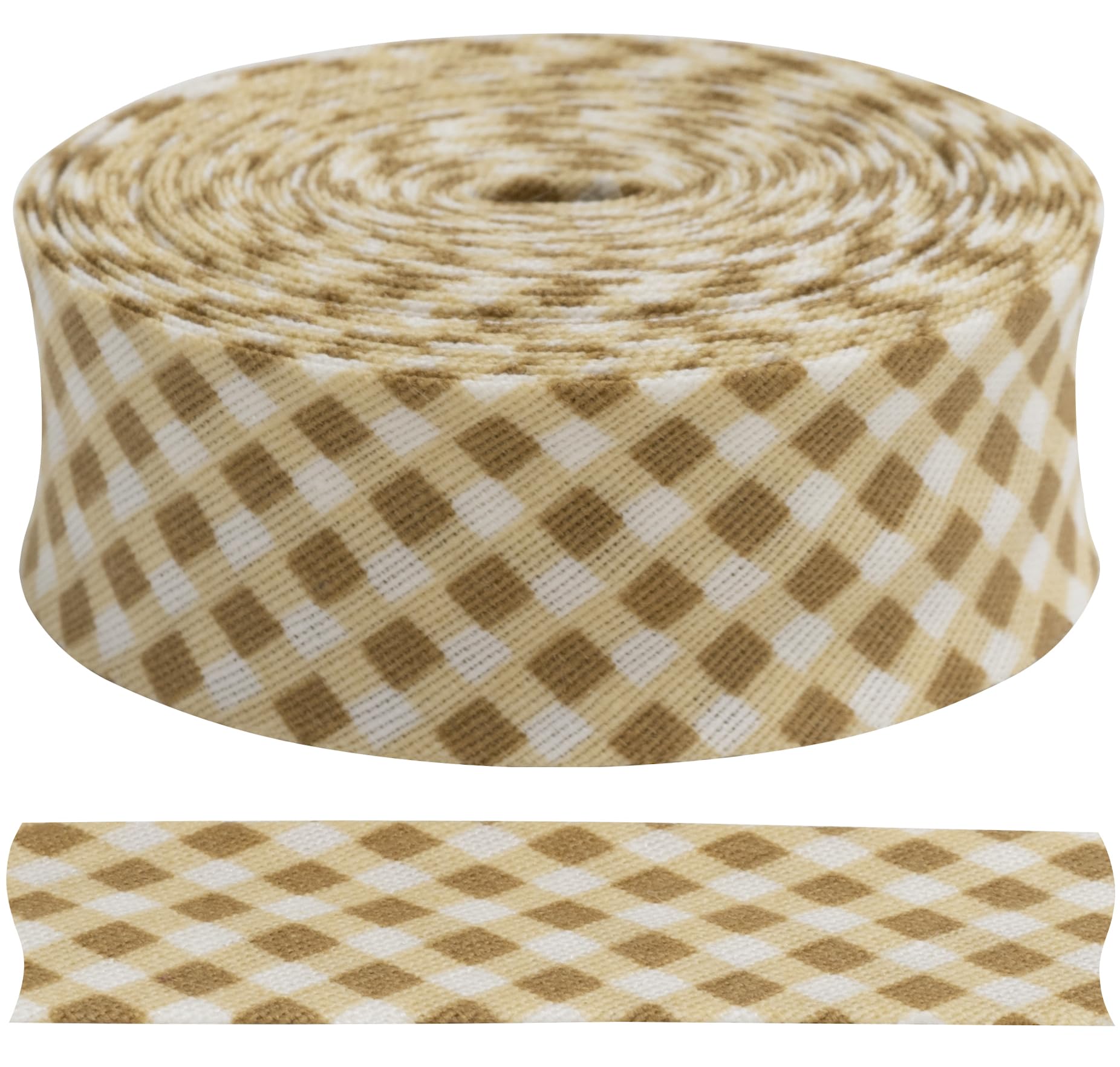 Biais Décoratif AERZETIX 4.5m X 20mm Motif Fleurs - Polyester/Coton - Bleu