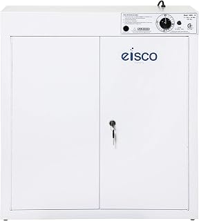 EISCO Goggle Sanitizer - UV Sanitizing Cabinet - Holds 36 Goggles - Wall Mountable - Heavy Duty CRC Steel Labs