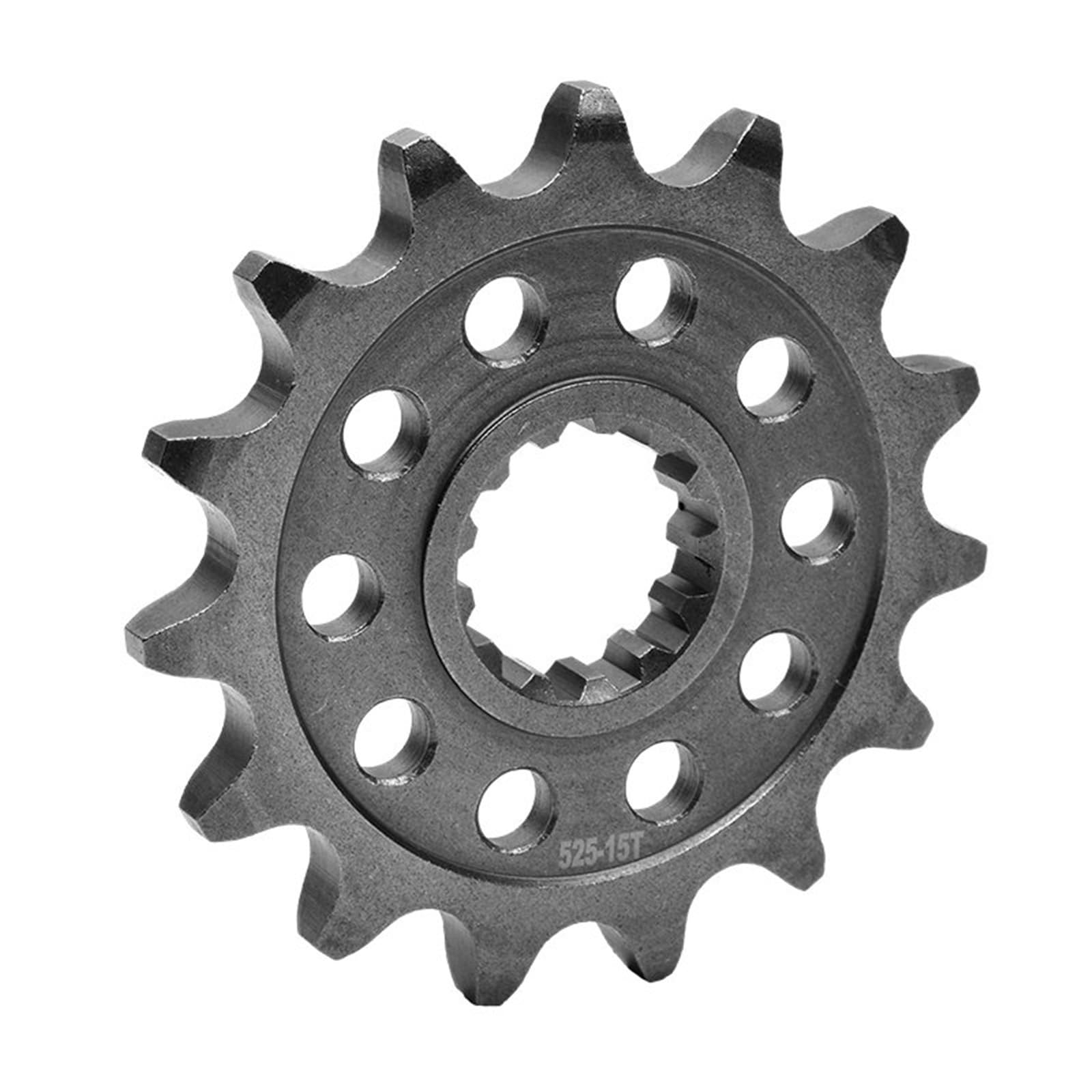 Moto Pignon Pignon De Sortie Boîte pour Moto–Chaîne 525–15 Dents–Acier 20CrMnTi pour Kawasaki Z900 ZR900 AHF,AJF,AKF,DJF,DKF 2017-2019 Z1000 ZR1000 ABS 2007-2020