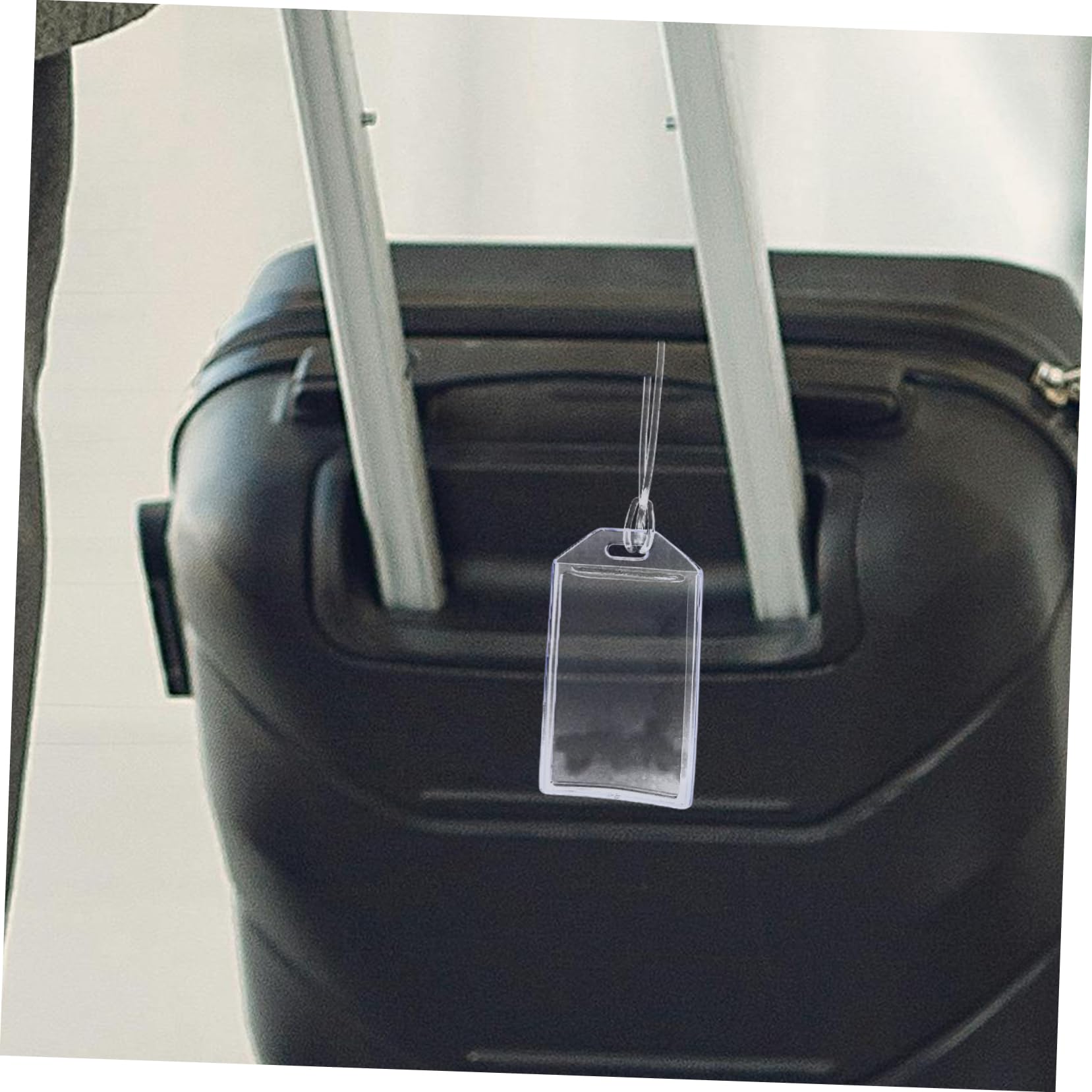 NUOBESTY 5 Zestawów Etui Na Identyfikator Bagażowy Ze Smyczą Przezroczysty Uchwyt Na Kartę Etui Na Identyfikator Karty Do Przechowywania Przezroczyste Koszulki Na Karty Etui Na 16 szt*5