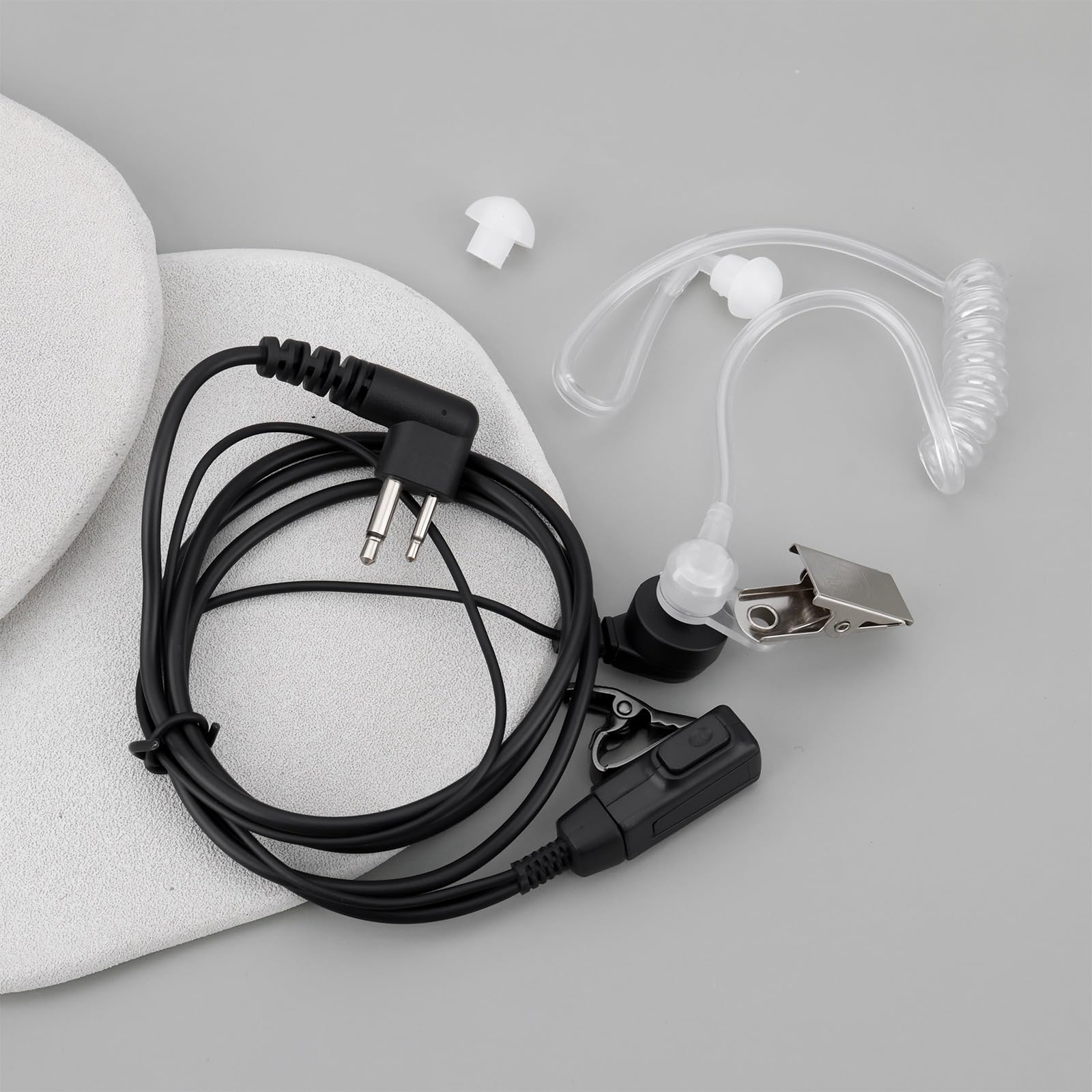 SG Store Auriculares de Radio Bidireccionales Ocultos con Micrófono Y Botón PTT RS-Acc-M1 Compatible con Motorola GP300 CP040 DP1400 XTN XTNI Y XT460. — view 5