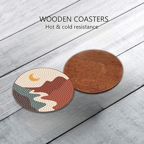 Miniatura 7 de 6 posavasos de pintura de diamante 5D con soporte posavasos bohemios con almohadillas de corcho para bebidas mesa de café kits de pintura de arte de