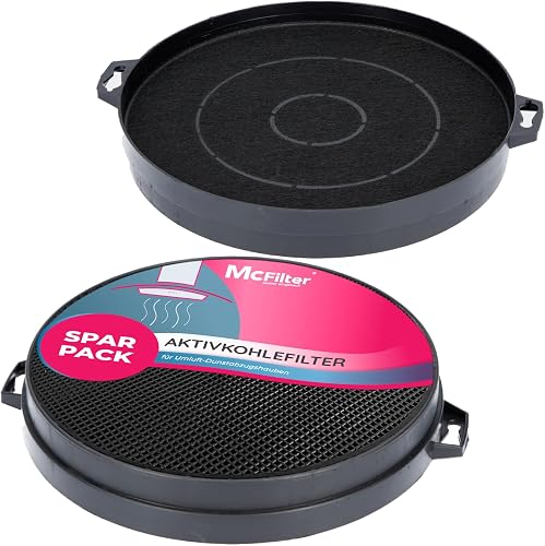I 2x filtre à charbon actif Ø 210mm pour hotte aspirant McFilter
