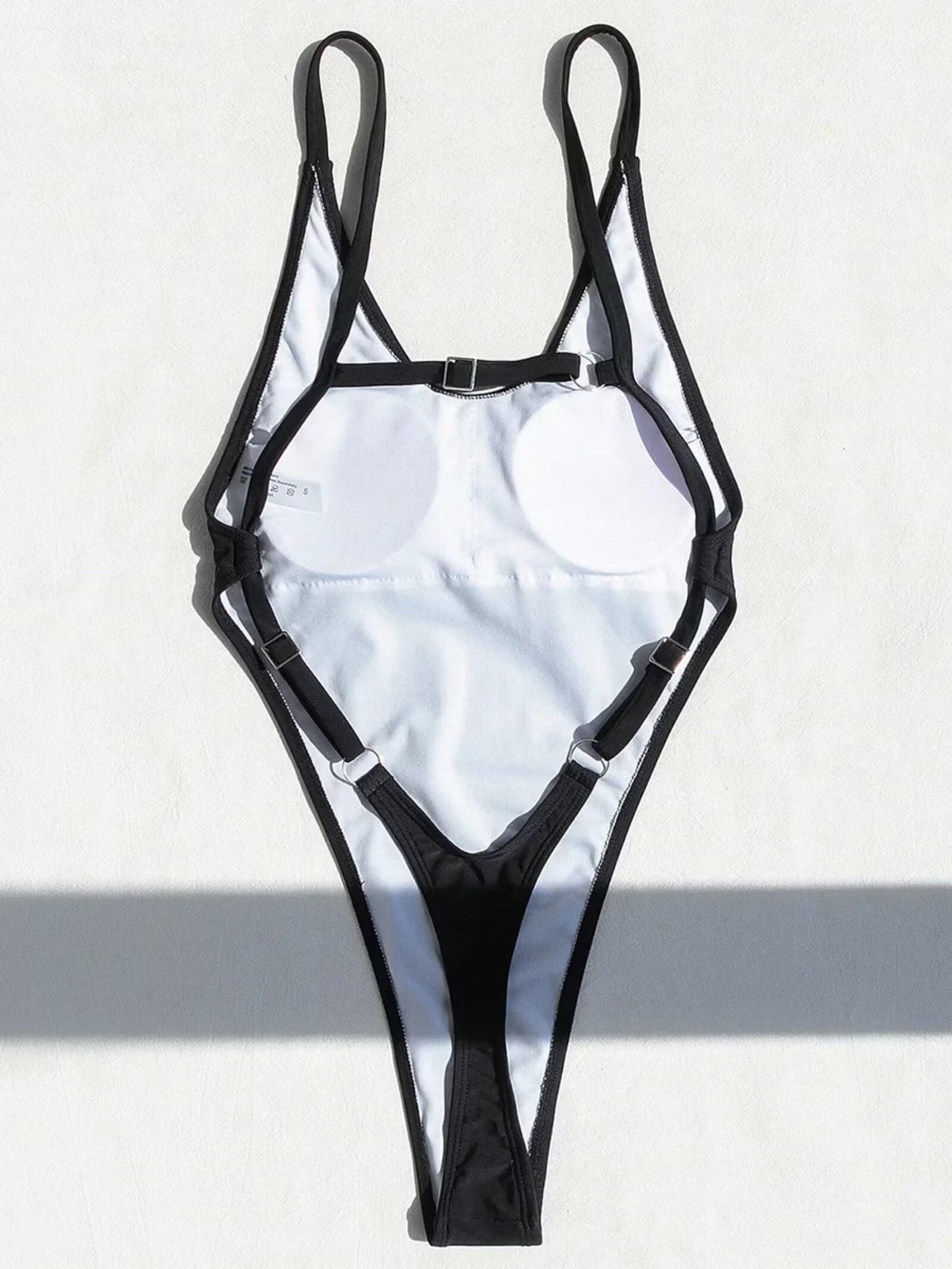 Sexy rückenfreier Monokini-Badeanzug für Damen, hoher Beinausschnitt, Einteiler, Mikro-Tanga, Badeanzug, G-String