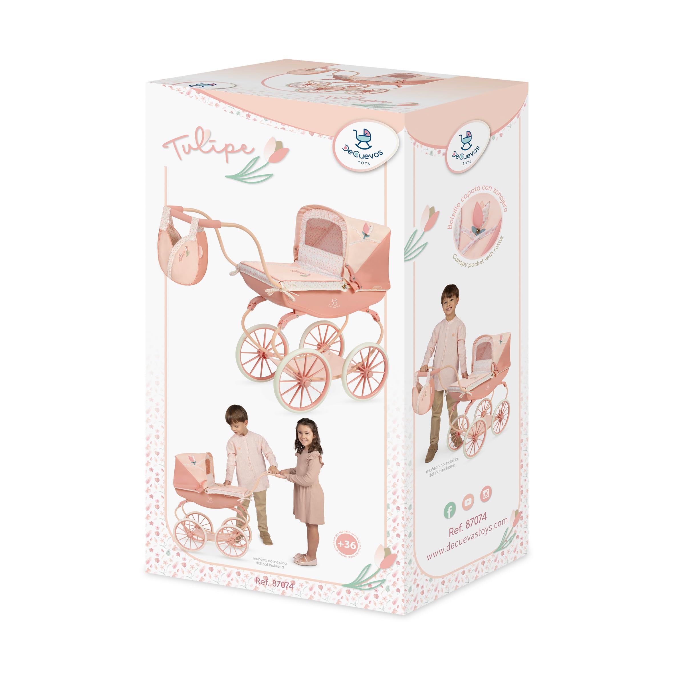 Carro de Muñecas Tulipe Vintage DeCuevas 87074