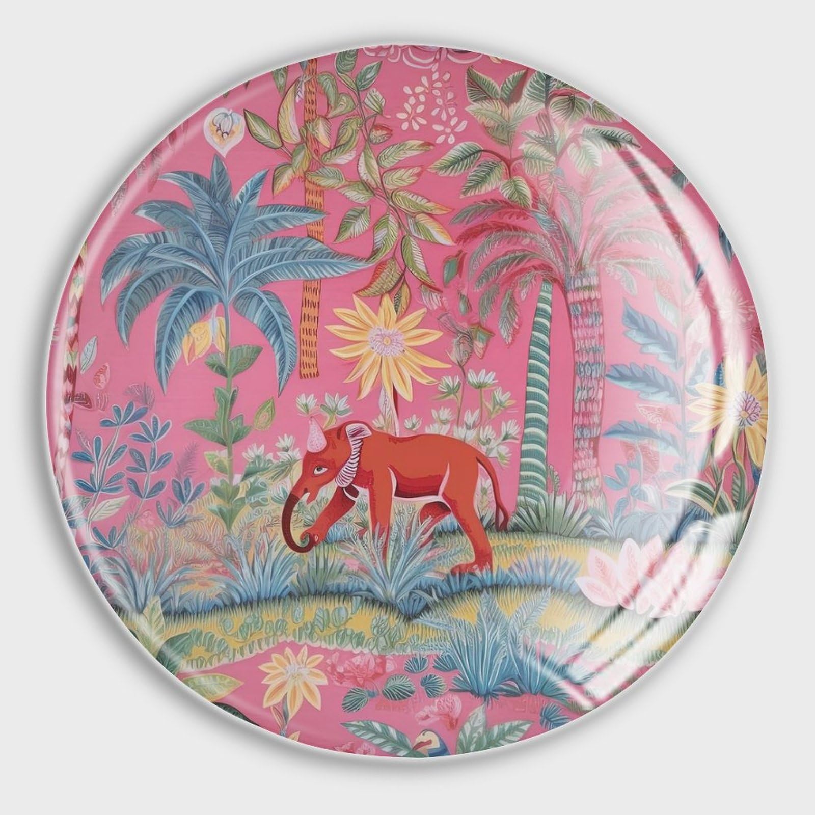 Aimants pour réfrigérateur éléphant rose par 4 pour cuisine et bureau