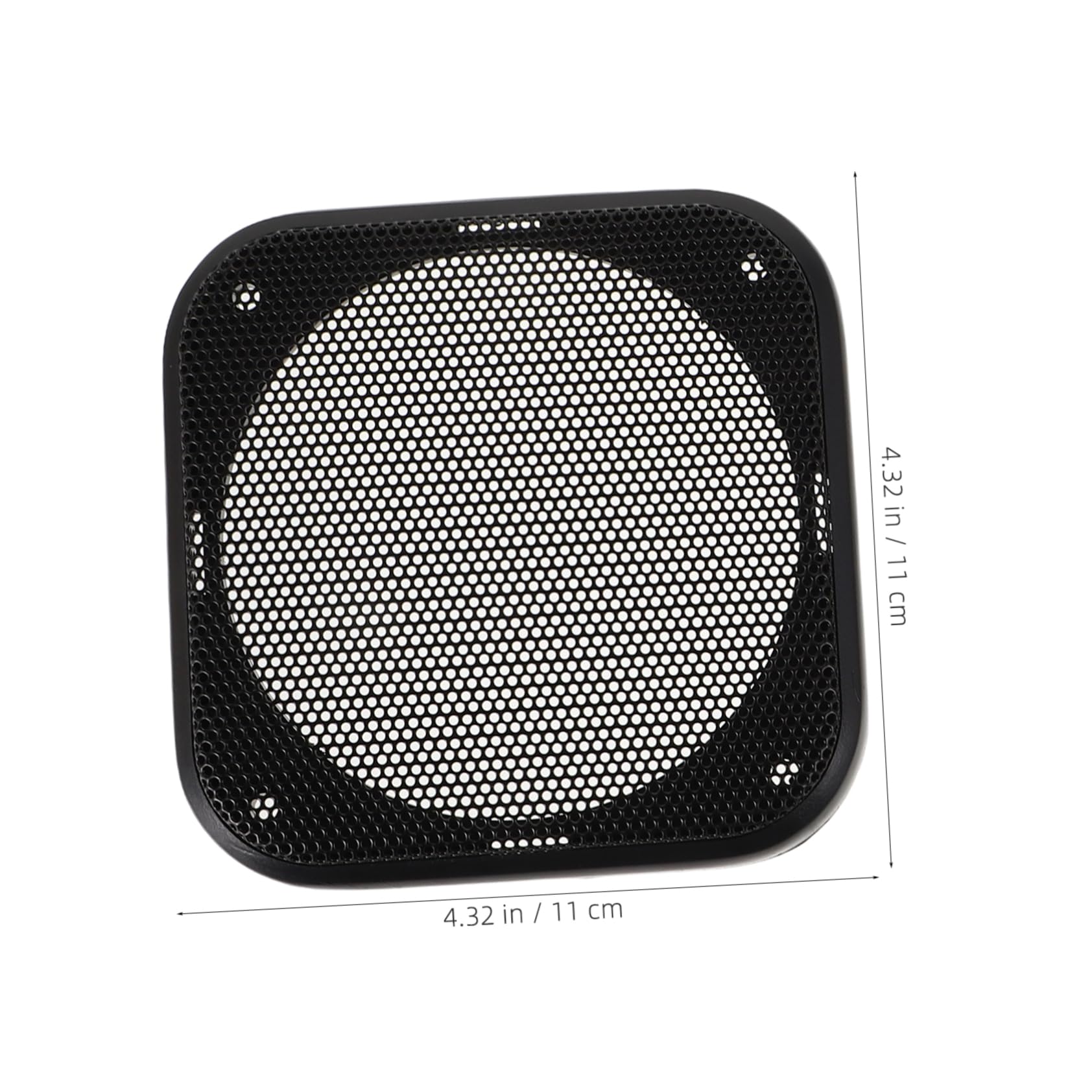 GRIRIW 2pcs Square Speaker Grille Cover Mesh Protector for Car Audio Speakers Sleek Design Enhances Aesthetic Appeal Easy Installation for Secure Fit Car Door Enclosures