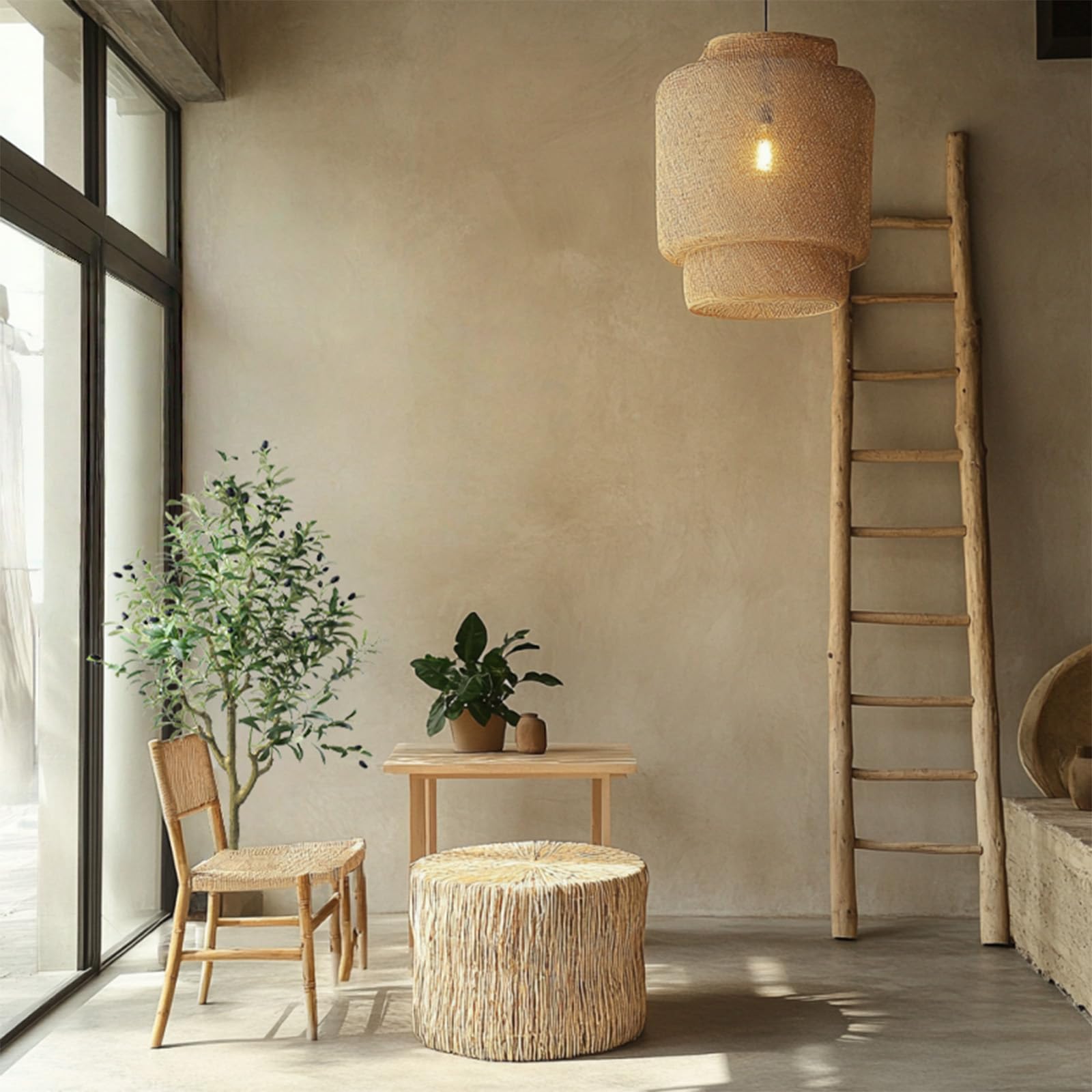 Künstlicher Olivenbaum 150cm Kunstpflanze wie echt Üppig Künstliche Pflanzen Olivenbaum Deko Kunstbaum für Wohnzimmer Schlafzimmer Büro