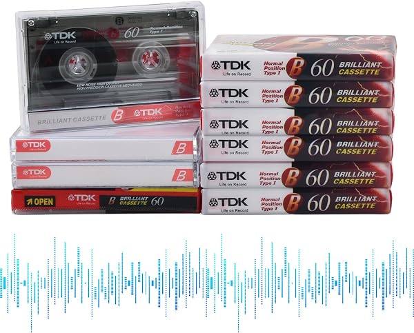Kasety audio, 10 sztuk, cicha praca, 60 minut Low Noise kaseta muzyczna, przezroczyste etui z tworzywa sztucznego, puste kasety, na wykłady, seminaria, codzienne nagrania