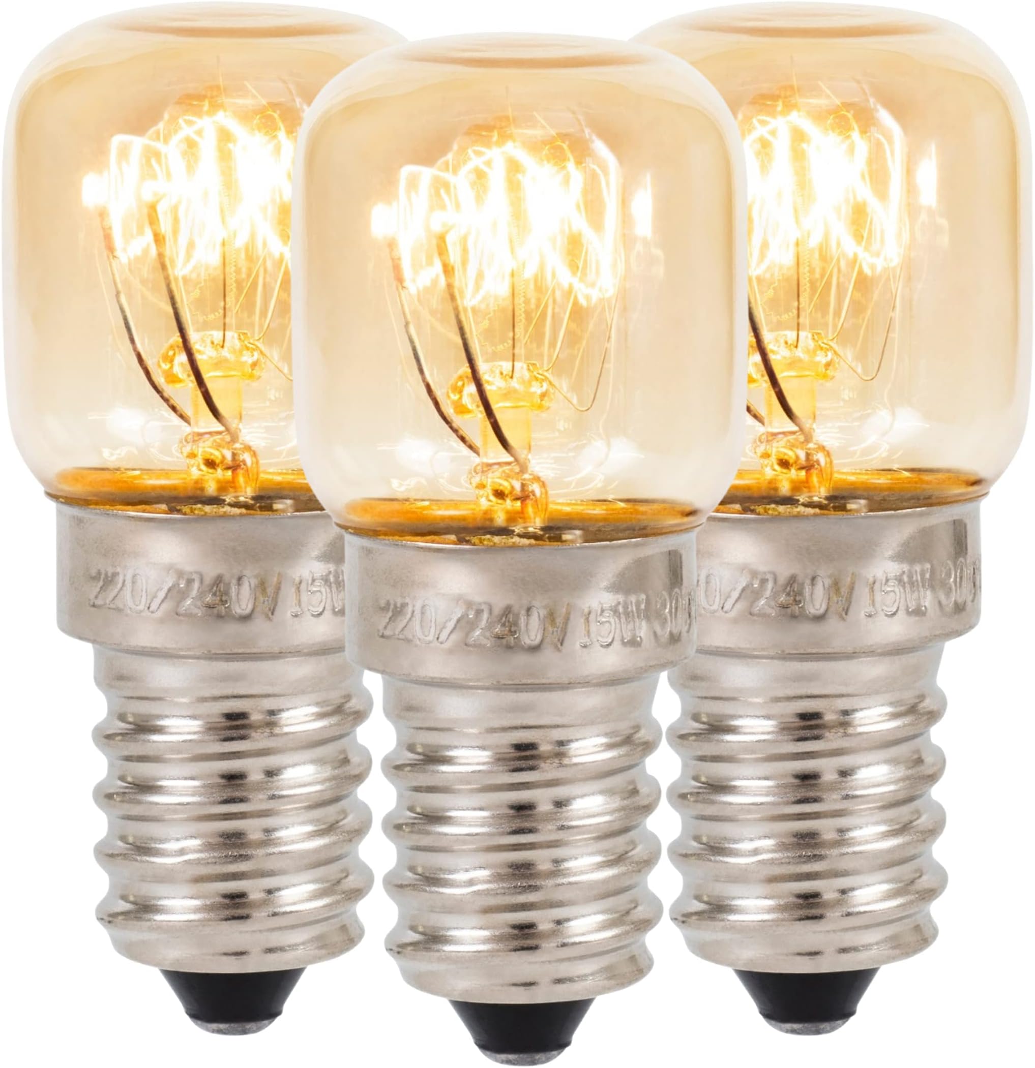 Klass Home (3 Pack) Salt Lamp Bulb Oven Bulb Fridge Bulb Small