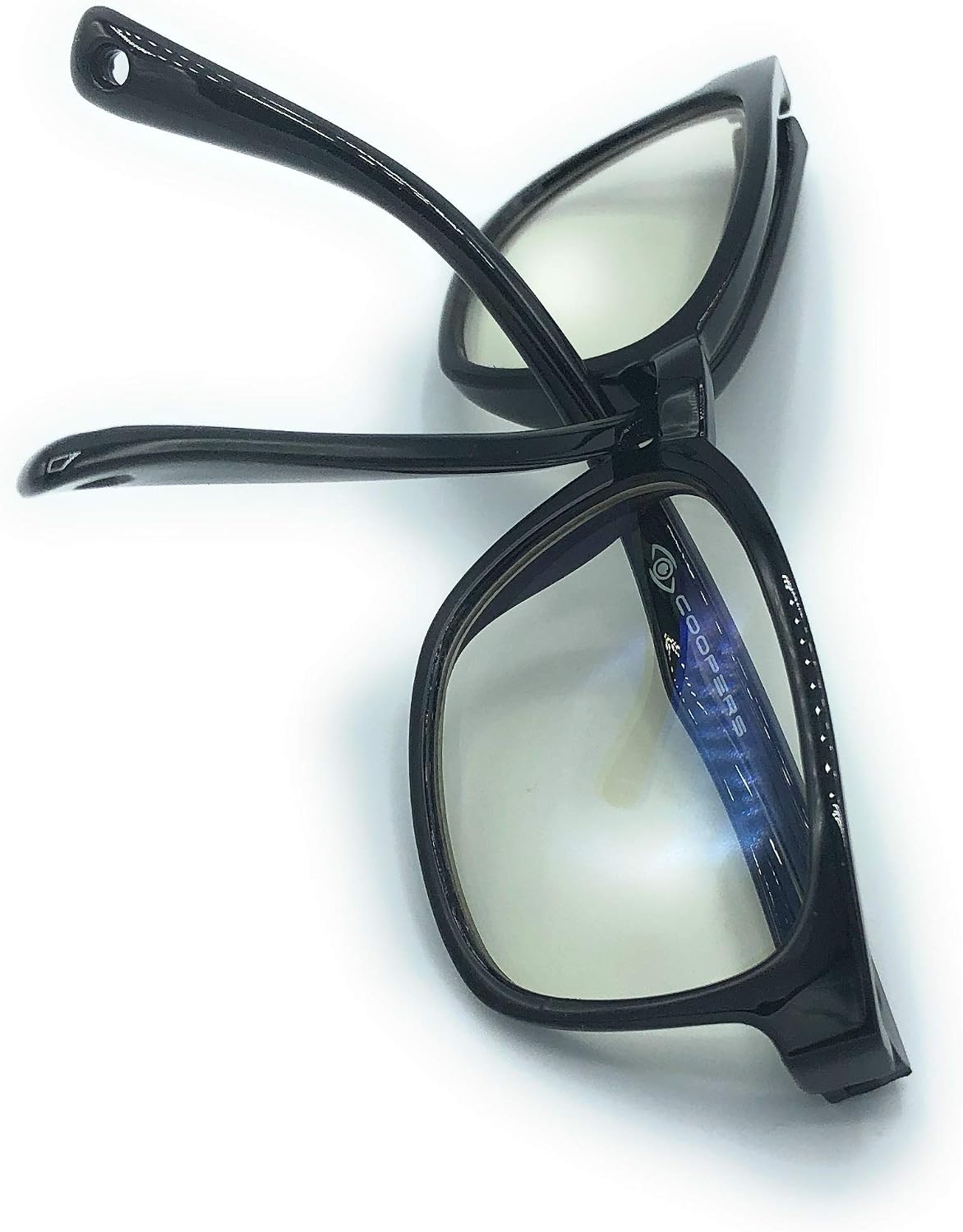 COOPER 608 Kids Blue Light Blocking Glasses - for Children Ages 3-12 – UV Protection from Computer, Screen Reading and Gaming to Alleviate Eye Strain and Vision Fatigue from Screen Glare (Black 2 Pack)