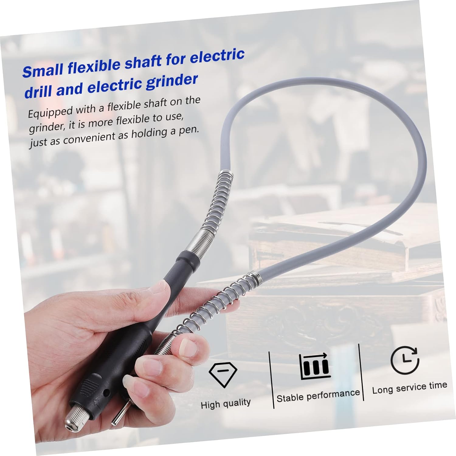 Uonlytech Flex Shaft Extension Cord Chuck for Rotary Tool Made of Comfortable Handle