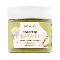 Vista 18 de EATALIAN by AMZ BETTER Crema de proteína de pistacho crujiente untable 7 oz/200 gr, crema de pistacho con granos, pasta de proteínas, sabor dulce