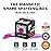 Shashibo Shape Shifting Box - Award-Winning STEM Fidget Toy with Strong Magnets - Fidget Cube Transforms Into 100+ Shapes, Christmas Stocking Stuffers Gift for Kids, Teens, and Adults (Moon)