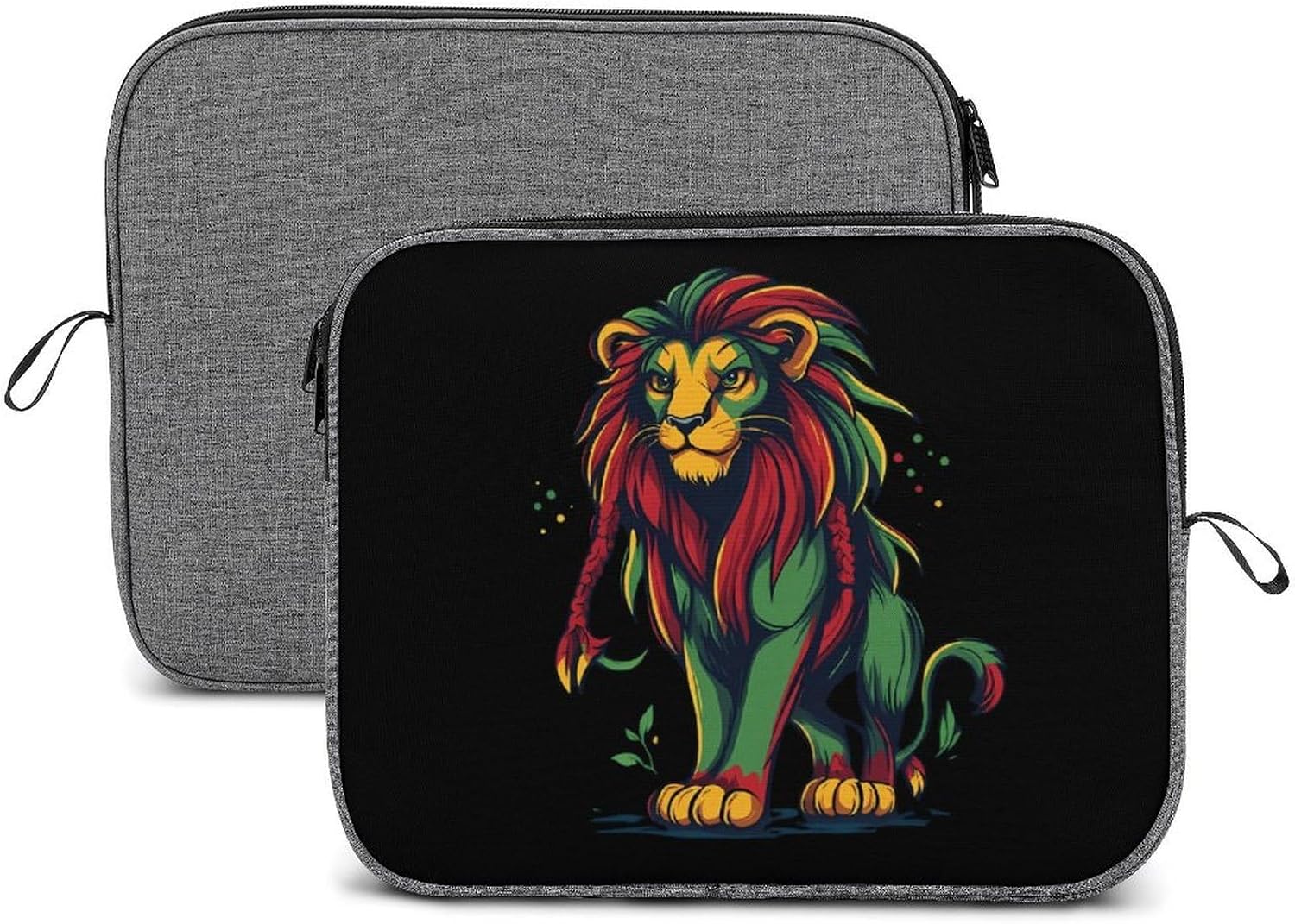 Rasta Reggae Lion Funny Laptop Case Sleeve Shockproof Computer Protective Briefcase 13-14 Inch