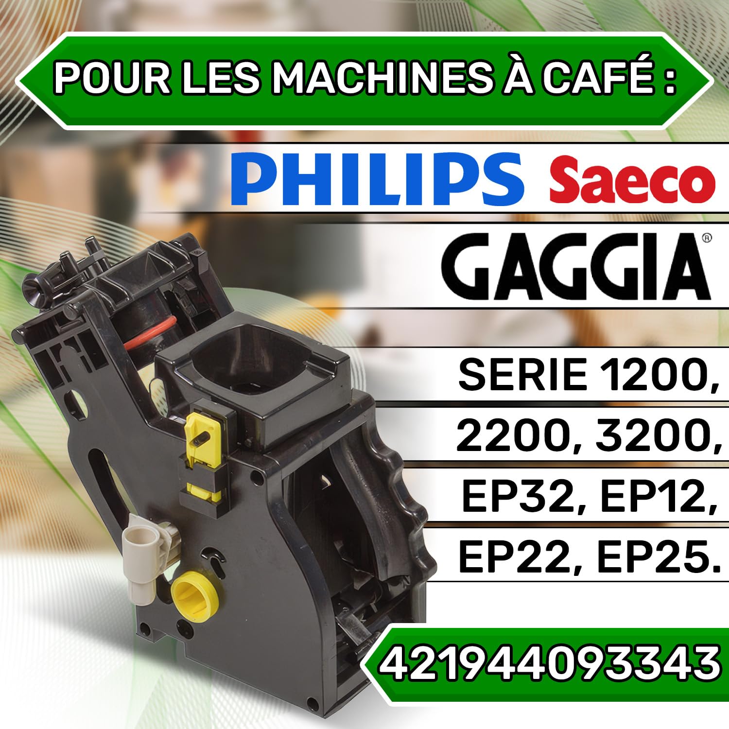 Groupe de Machine a Cafe 8gr 5bar 421944093343 pour Gaggia pour Philips