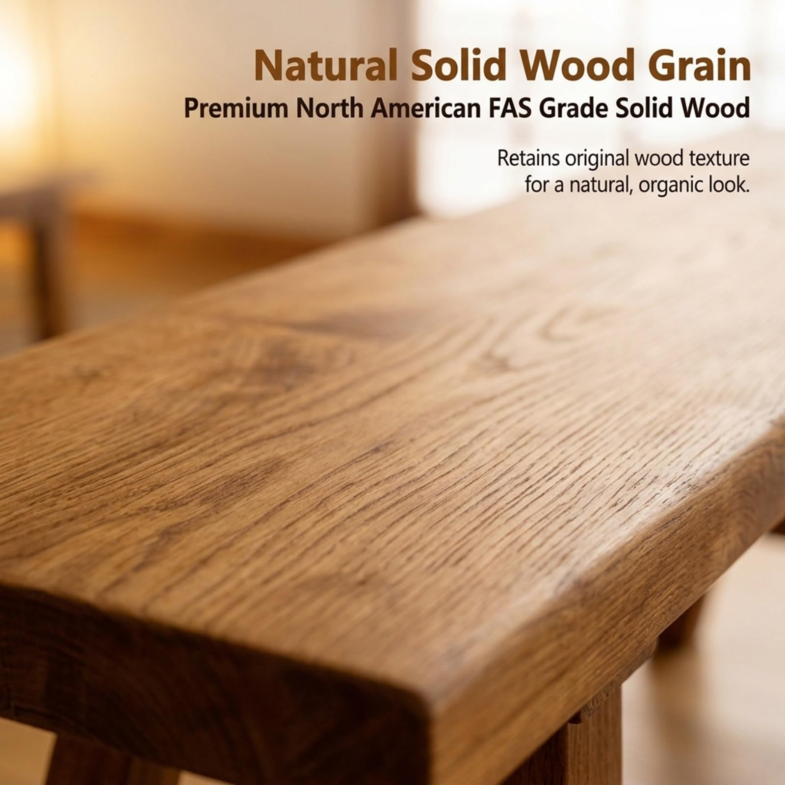 Banco de entrada de cocina de madera natural asiática, Banco de comedor de madera para entrada de estilo rústico, fácil de montar para dormitorio, mesa de comedor, sala de estar, pasillo(120*25*45cm)