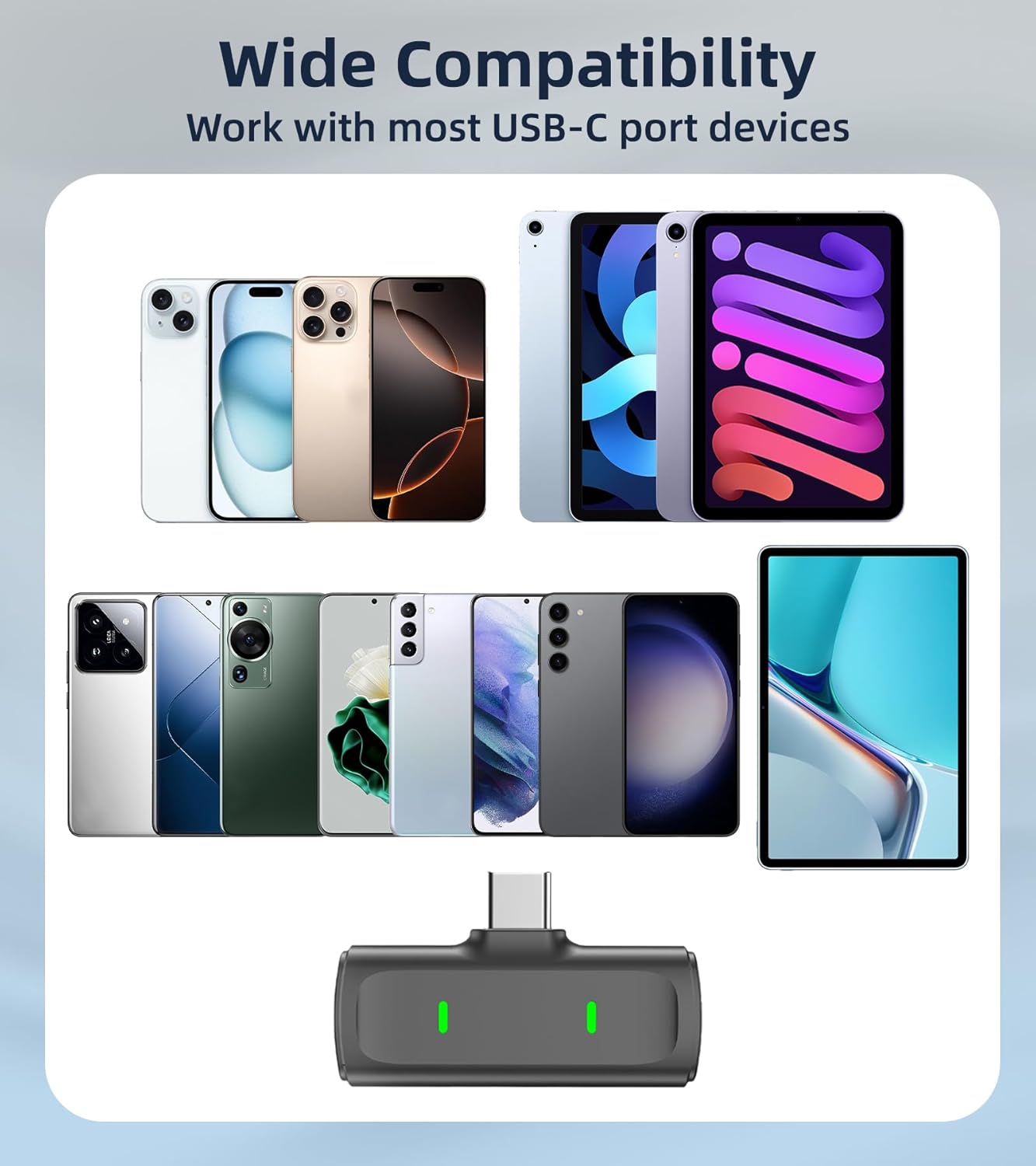 Wireless Lavalier Microphone for iPhone USB C Lav Mic for iPhone 15 16 Android Phone Microphone Video Recording TikTok Vlog Noise Canceling Clip On Microphones with Charging Case 35H Battery Life