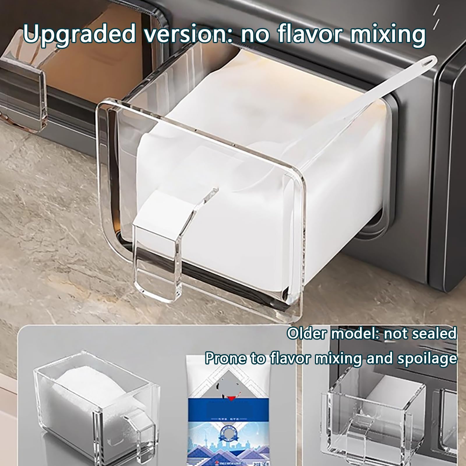 ARMAAN Organizador De Especias Con Frascos Extraíbles, De Pie O Para Montar En La Pared. Estante Para Especias De Cocina, Organizador De Condimentos Para Un Almacenamiento Ordenado,A 1