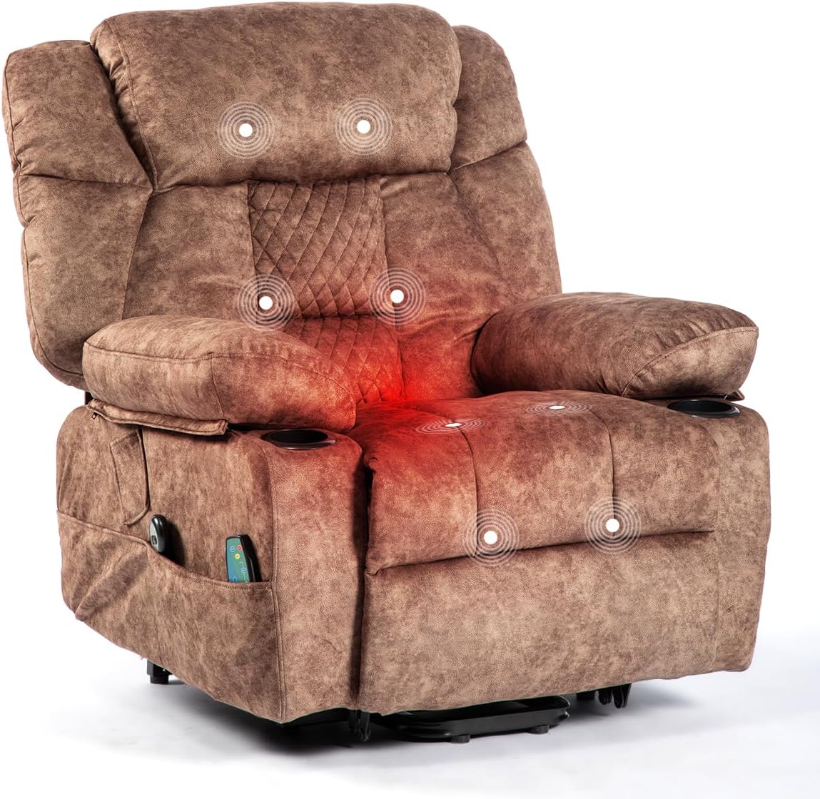 2024 Large Power Lift Recliner Chair Sofa with Massage and