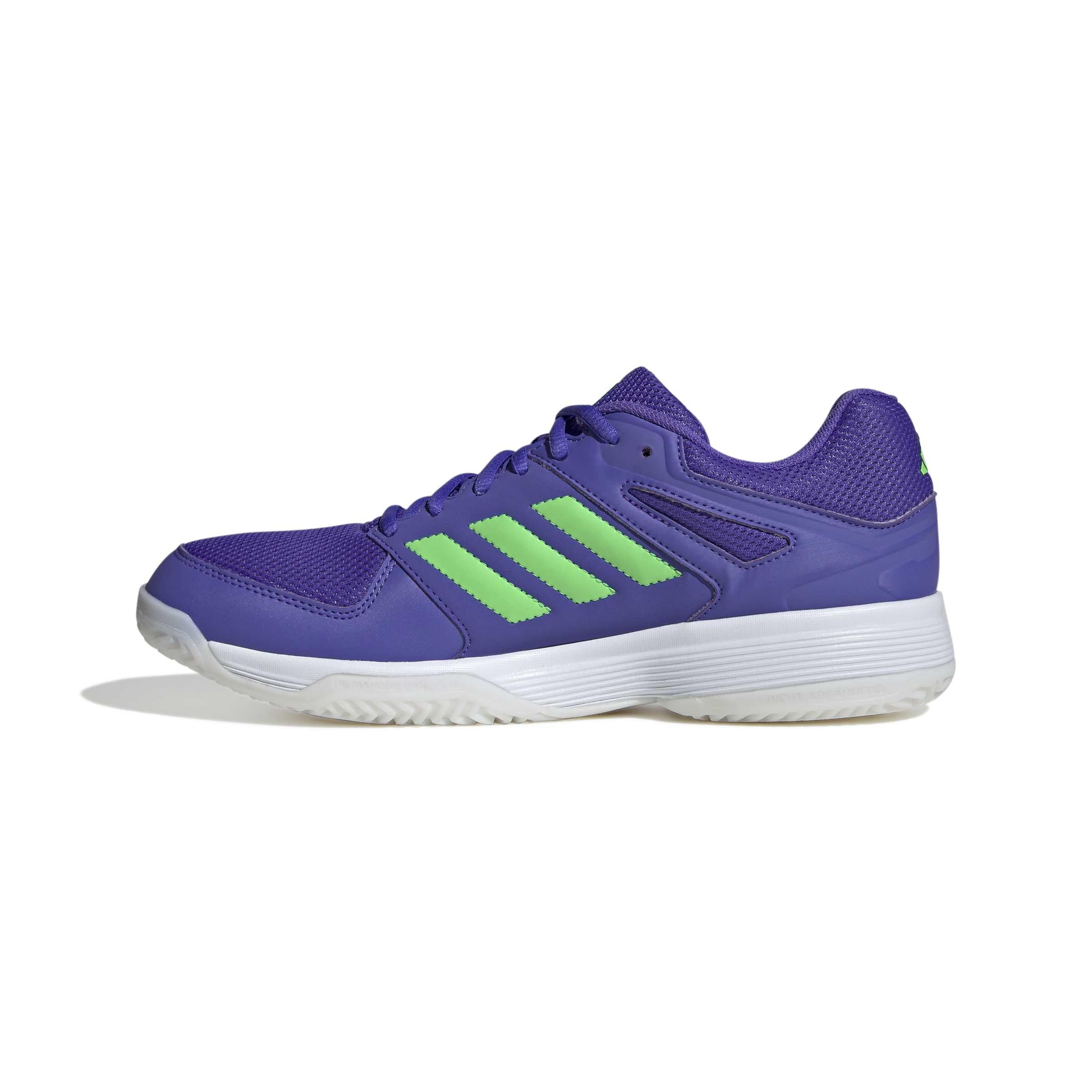 adidas Mezczyzni Speedcourt Mens Indoor Shoes, Solar Purple/screaming green/ftwr white, 38 2/3 EU