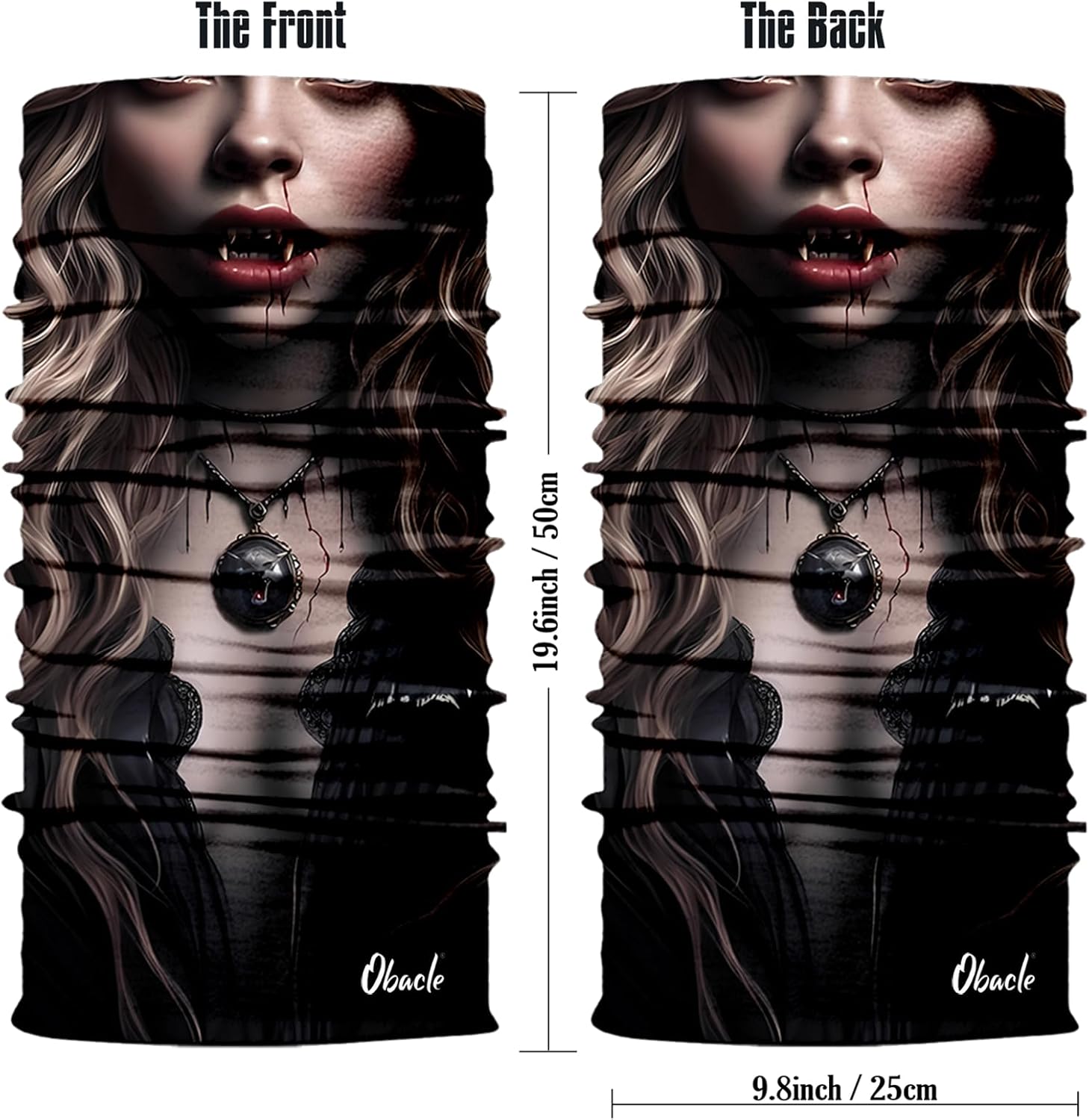 Obacle Skull Face Mask for Women Dust Wind Sun Protection Rave Festival Riding - Image 4