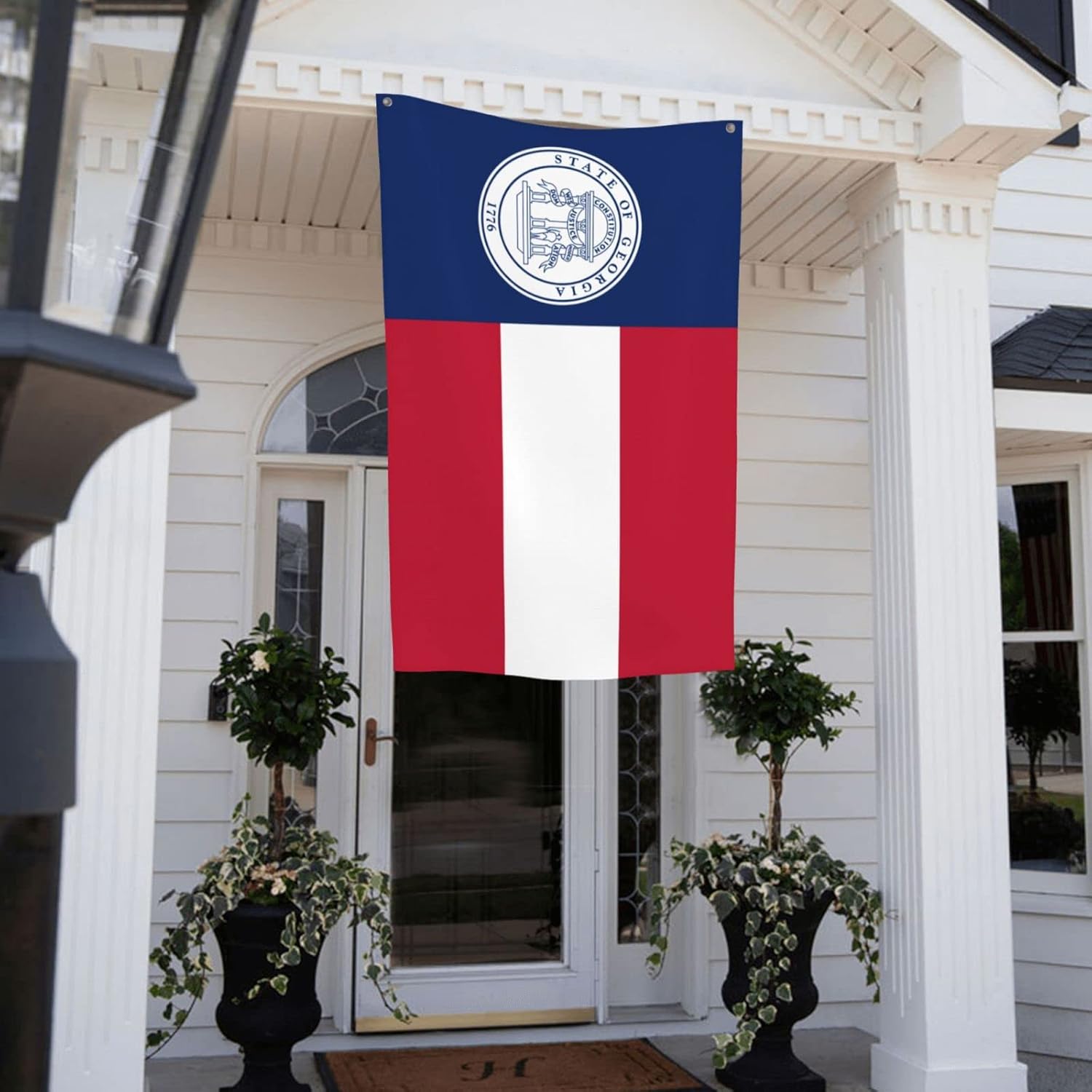 Flag Of The State Of Georgia (1920-1956) Flag 4x6 Ft Durable Polyester Funny Outdoor Decorative Banner Home Patio Flags Yard Welcome Flag