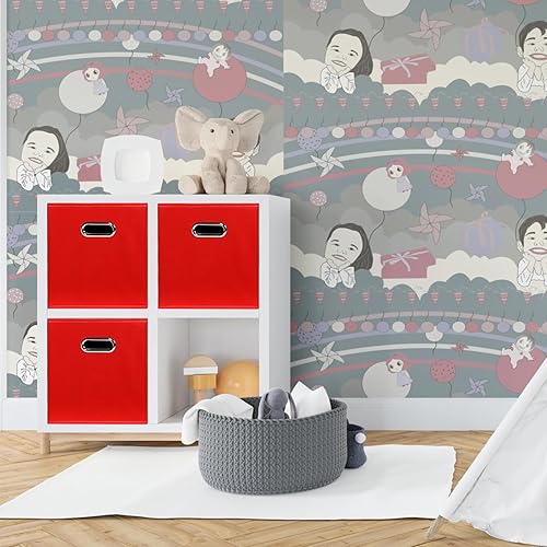 Miniatura 5 de Contenedores de almacenamiento de 11 pulgadas, cubos de tela negra con asa, canasta plegable para armario o caja de almacenamiento plegable, 11 x 11