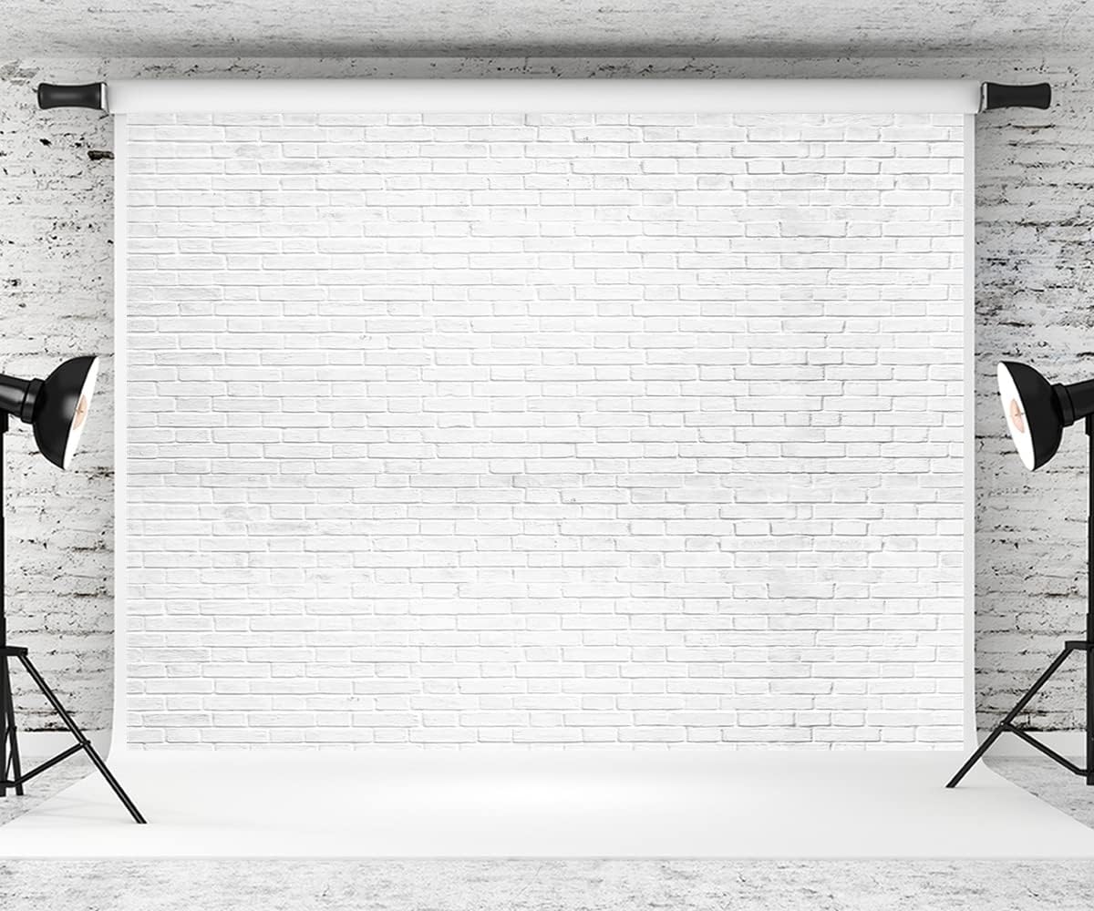 Kate 10×10ft Light Brick Wall Photography Backdrop Brick Photo Background Photo Studio Props for Photographer Pictures Videos