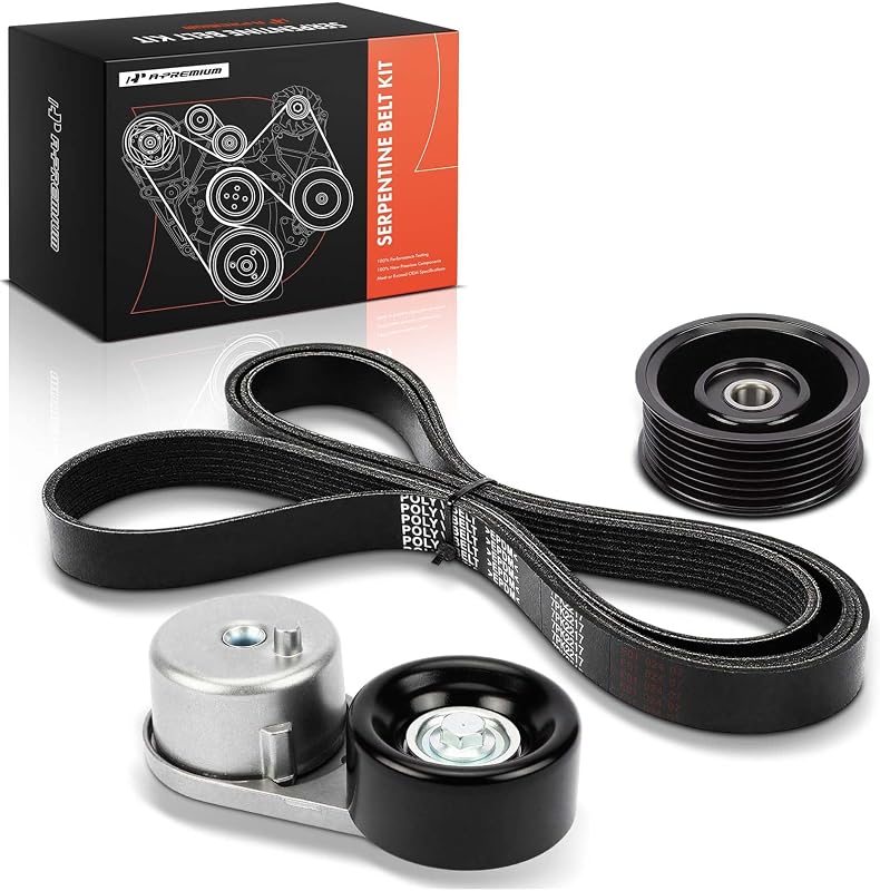 Kit de correia serpentina do motor A-Premium para Nissan V6 4.0L – 3 peças