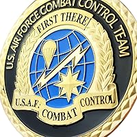 Vista 4 de Glamtune Moneda de desafío de la Fuerza Aérea de los Estados Unidos Equipo de Control de Combate de la USAF Moneda Militar