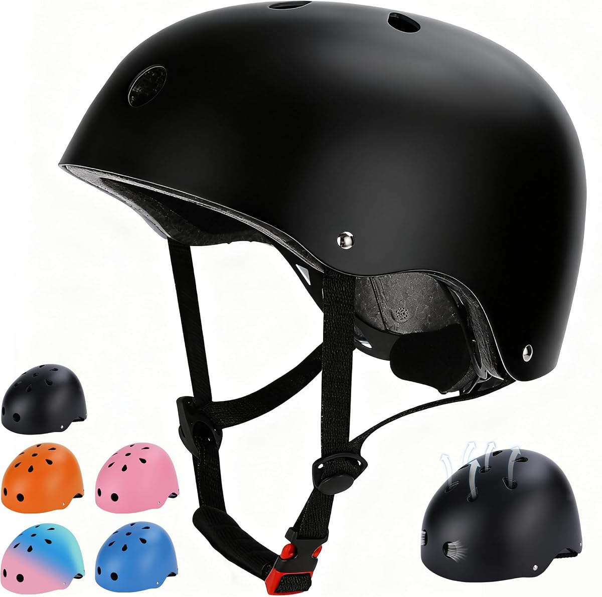 Casco de bicicleta para niños, casco ajustable para niños de 3 a 5 a 8 a 14 años | Certificado CPSC, ABS+EPS, 11 rejillas de ventilación, ligero, ajuste de esfera para niños, niñas y jóvenes, bicicleta multideporte, patinete, ciclismo