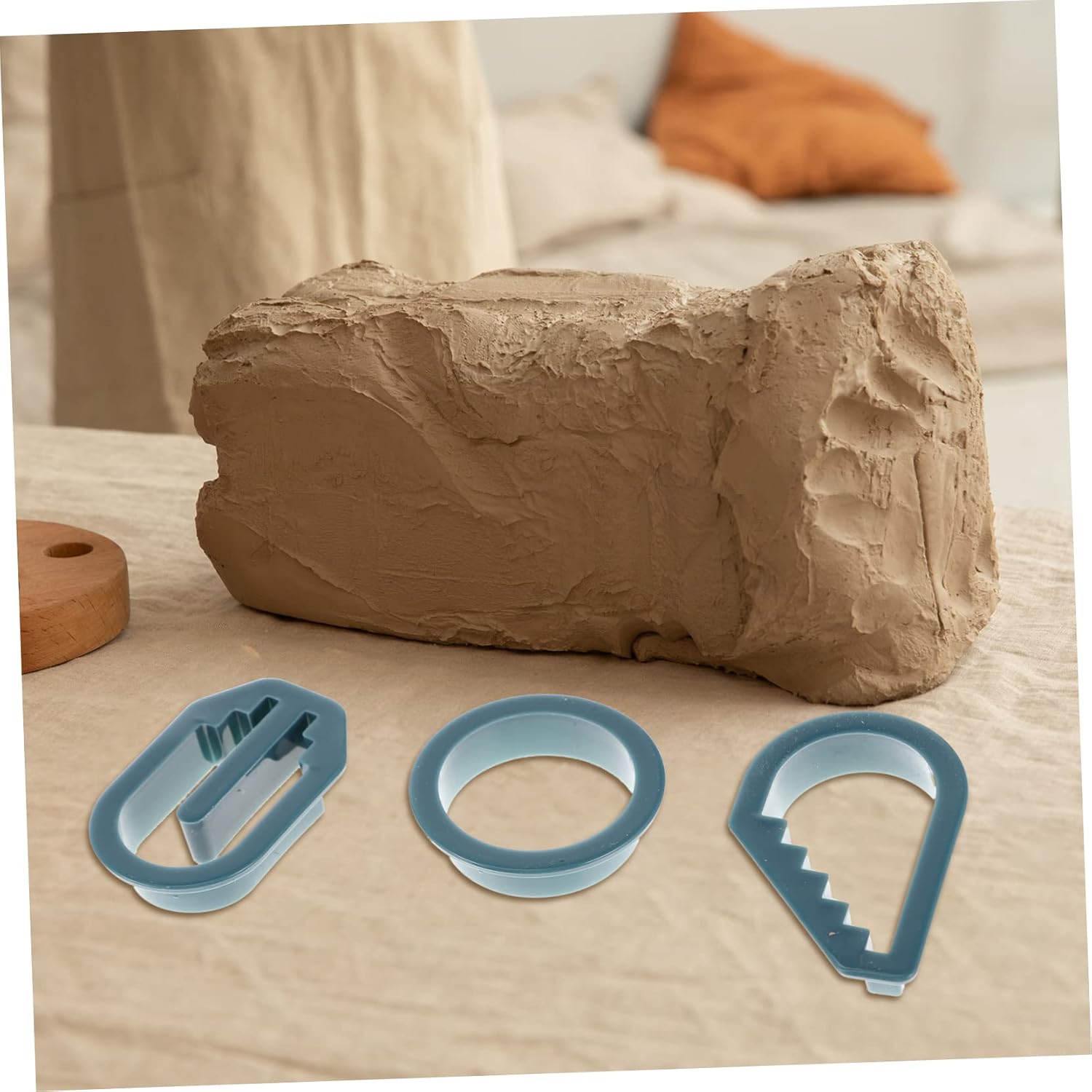 SEWACC 4sets DIY Jewelry Tools Clay Molds Polymer Clay Cutters Earring Making Pottery Craft