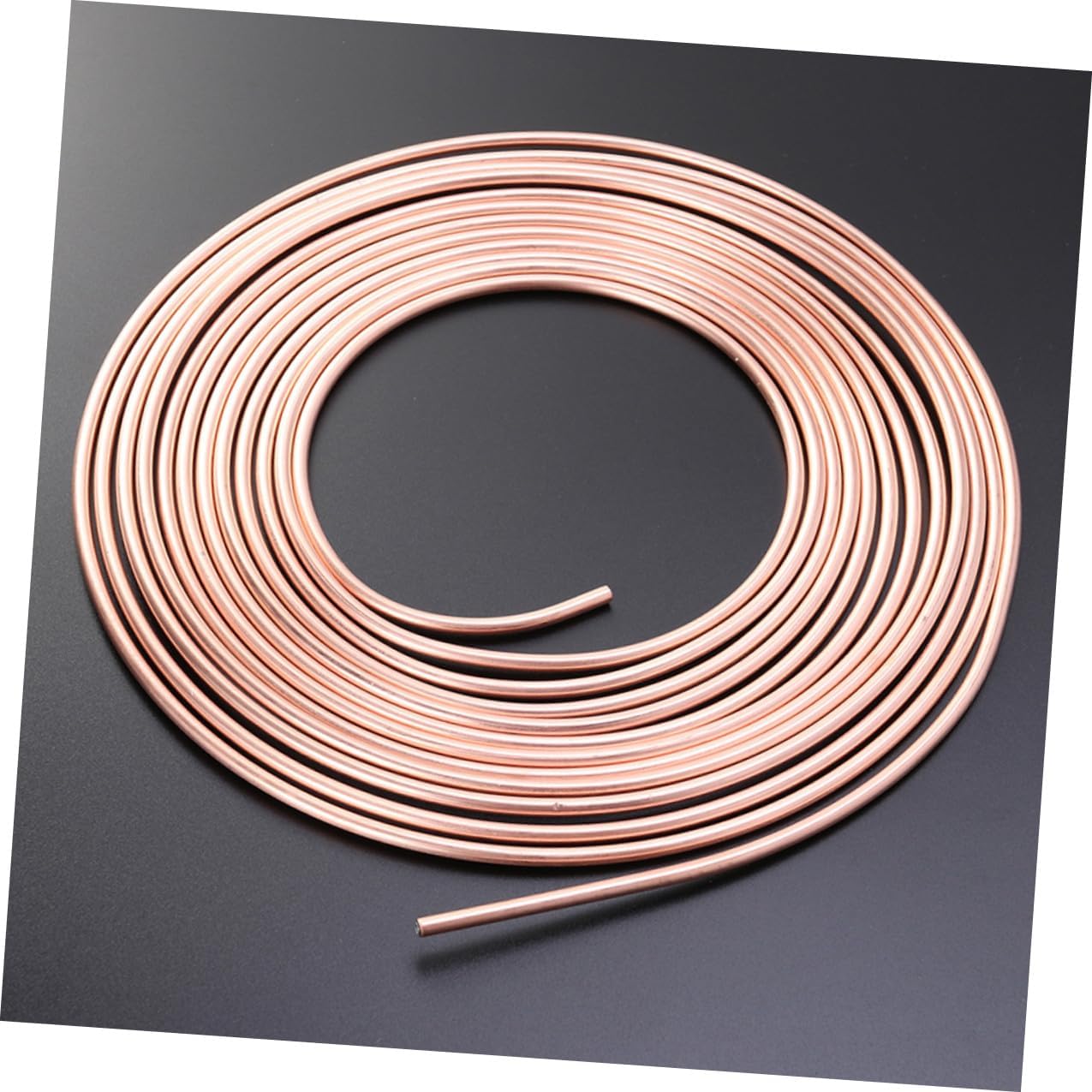 Cabilock Copper-plated Car Brake Line Tube 10m Coil 4.76-12mm Outer Diameter Auto Brake Tubing for Vehicle Hydraulic System Replacement